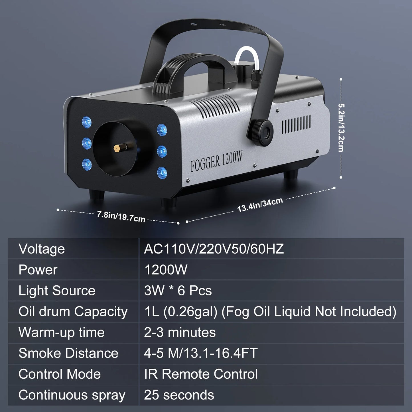 Machine à fumée avec Leds colorées